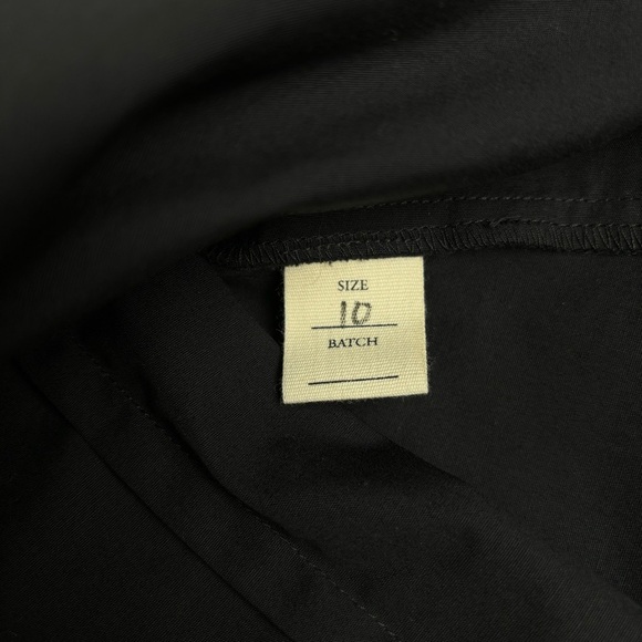 Grammar NYC The Conjunction Shirt Button Down Black Tie Front Women’s 10 - Picture 6 of 8